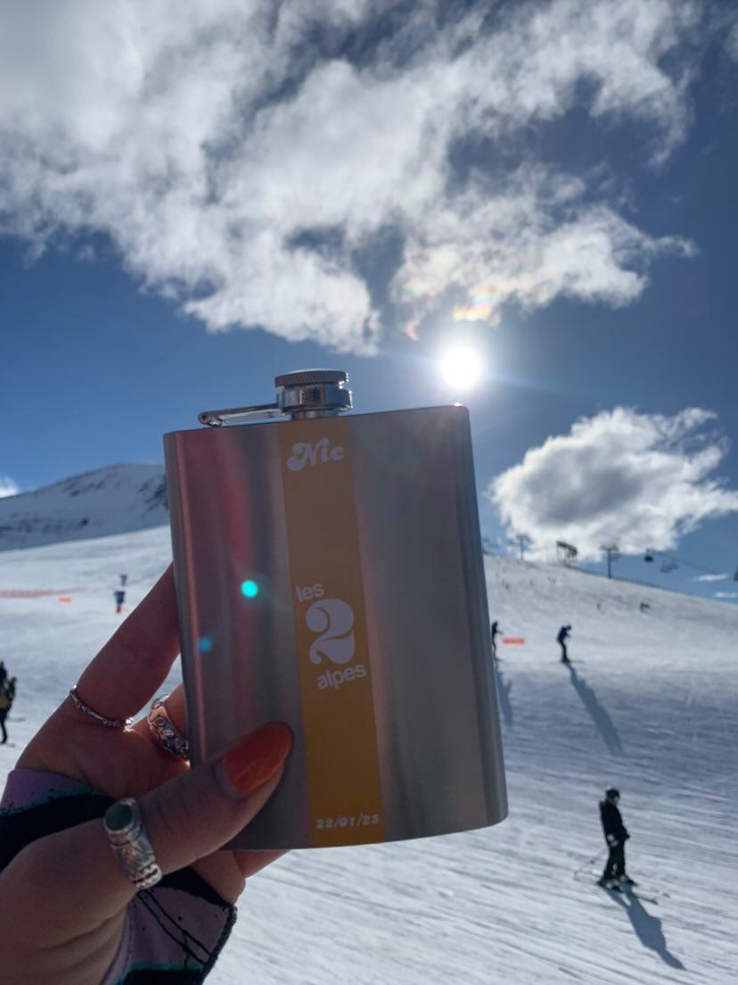 Custom Ski Flask