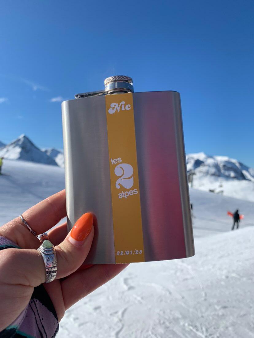 Custom Ski Flask