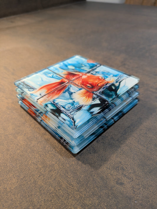 Goldfish Coaster Set